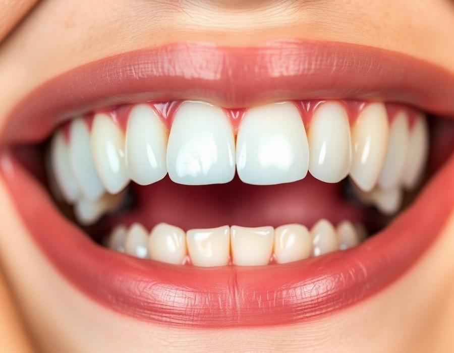 Misaligned teeth before orthodontic treatment
